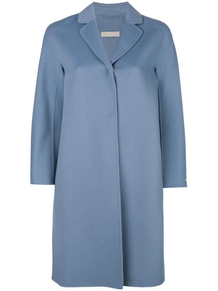 's Max Mara Buttoned Midi Coat - Blue