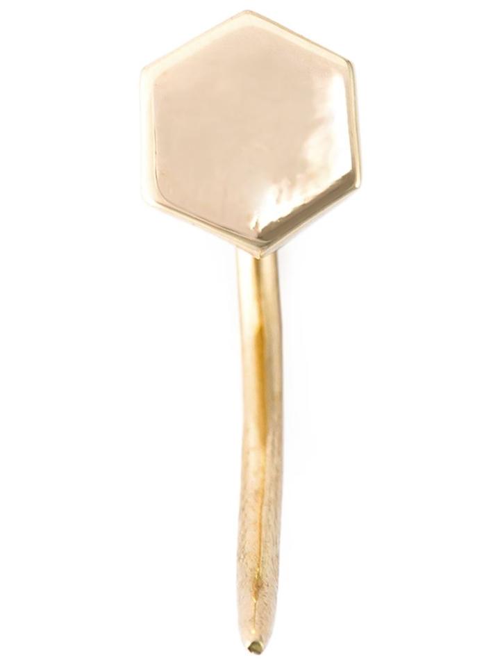 Ivy & Liv 14kt Gold Hexagon Spear Earring