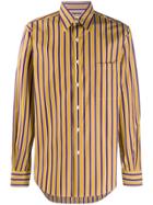Cobra S.c. Stripe-print Shirt - Yellow
