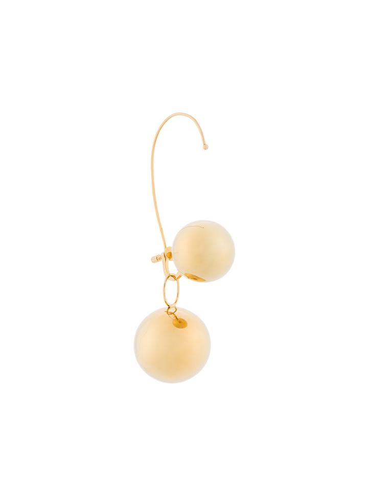 Maison Margiela Enlarged Orb Earring - Metallic