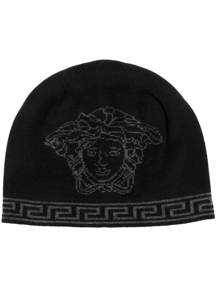 Versace Medusa Greca Beanie - Black