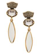 Camila Klein Strass Encrusted Earrings - Metallic