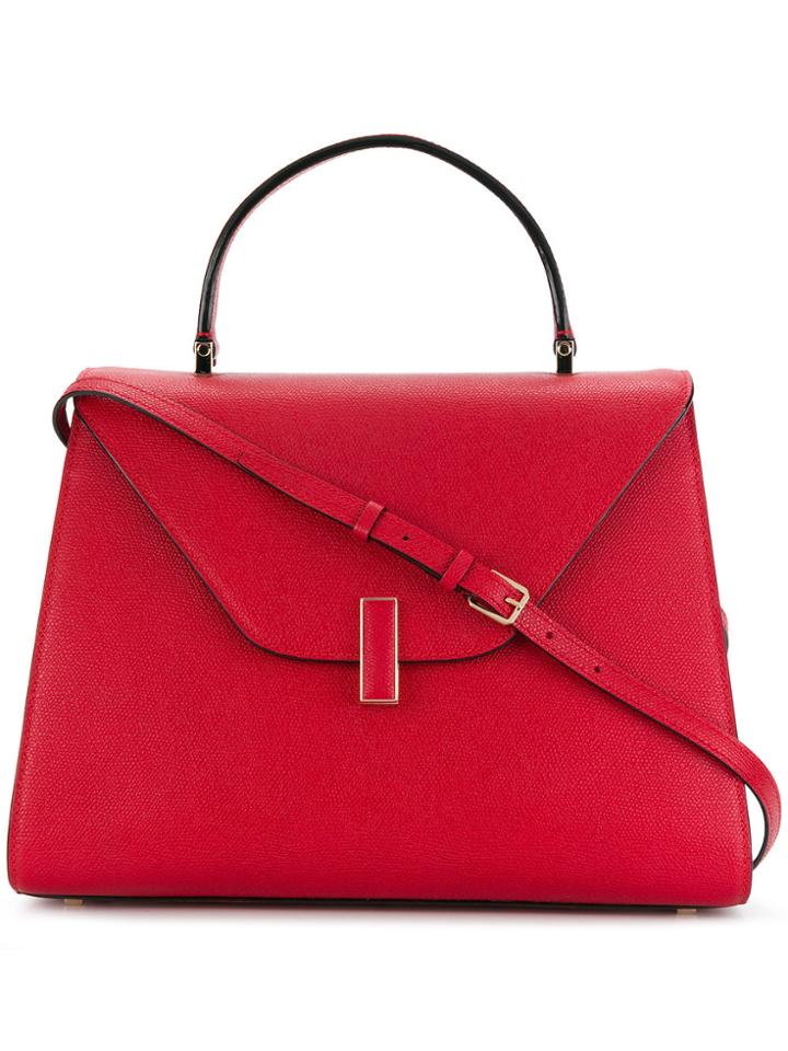 Valextra Fold Over Tote - Red