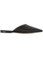 The Row Point-toe Mules - Black