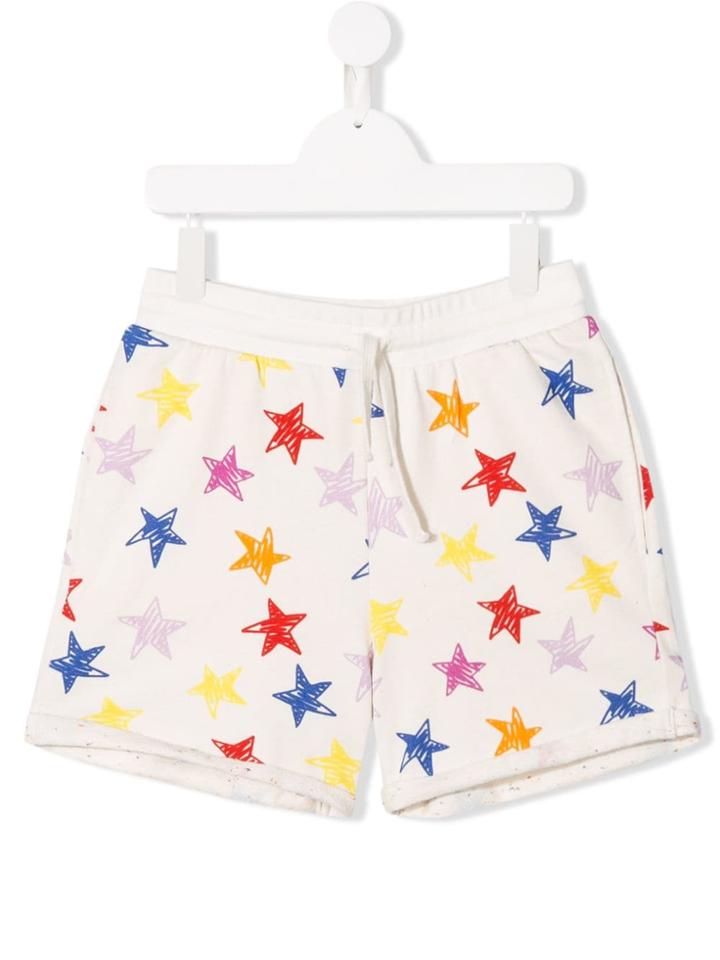 Stella Mccartney Kids Teen Star Print Shorts - White