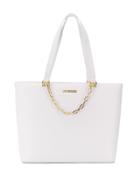 Love Moschino White And Gold Tote Bag