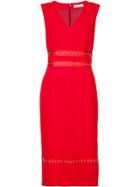Altuzarra Studded Detail Midi Dress - Red