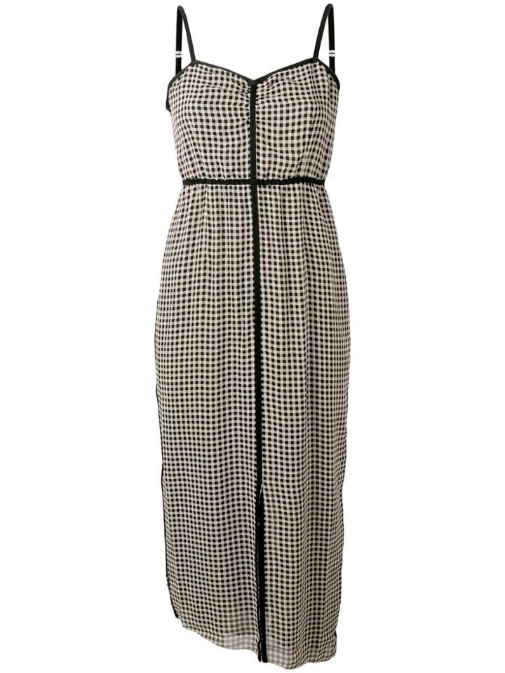 Nanushka Gingham Dress - Brown