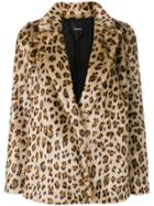 Theory Leopard Print A-line Jacket - Brown