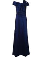 Tadashi Shoji Pleated Waist Dress - Blue