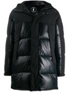Save The Duck Contrast Panels Padded Coat - Black