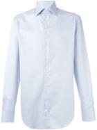 Giorgio Armani Fine Striped Shirt, Men's, Size: 42, Blue, Cotton