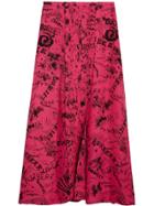 Burberry Doodle Print Skirt - Pink