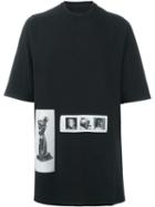 Rick Owens Drkshdw Photo Patch Oversized T-shirt, Men's, Black, Cotton