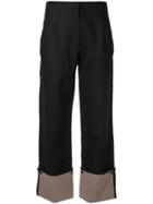 Christopher Esber Fold-up Hem Trousers - Black