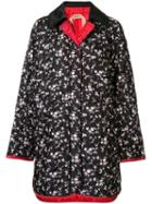 Nº21 Floral Fitted Coat - Black