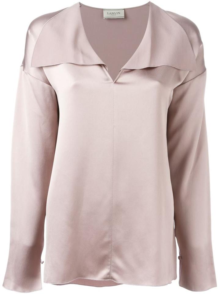 Lanvin Loose Fit Blouse, Women's, Size: 36, Pink/purple, Viscose