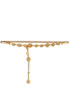 Dolce & Gabbana Coin Detail Thin Belt - Gold