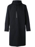 11 By Boris Bidjan Saberi - Half Zip Raincoat - Men - Cotton/nylon/polyester - L, Black, Cotton/nylon/polyester