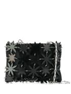 Paco Rabanne Floral Shoulder Bag - Black