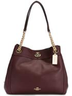 Coach Turn Lock Tote - Red