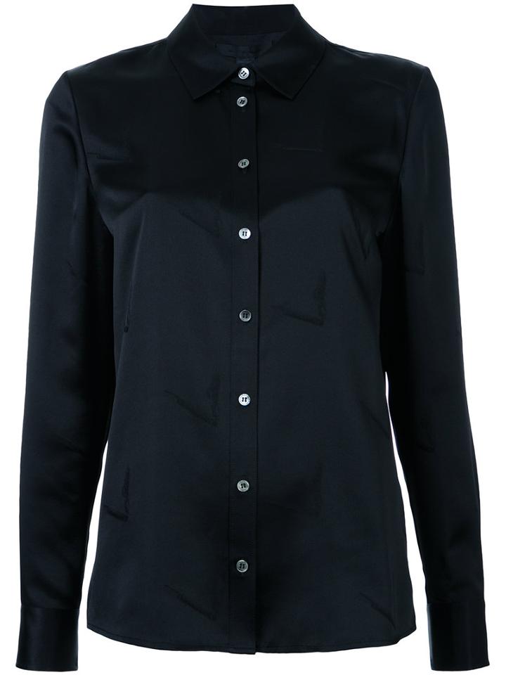 Alexander Wang Cigarette Motif Shirt, Women's, Size: 2, Black, Silk