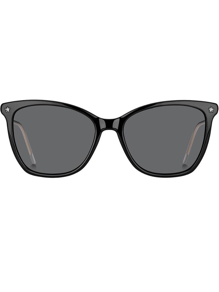 Tommy Hilfiger Oversized Cat-eye Sunglasses - Black