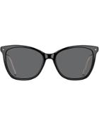 Tommy Hilfiger Oversized Cat-eye Sunglasses - Black