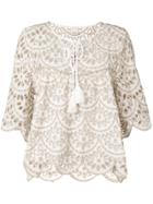Pinko Scalloped Hem Cut-out Skirt - White