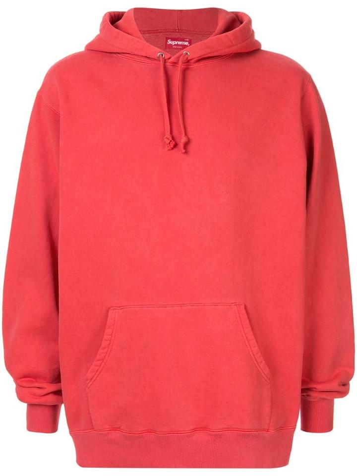 Supreme Overdyed Hooded Sweatshirt - Red