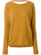 Humanoid Open Back Sweater - Yellow & Orange