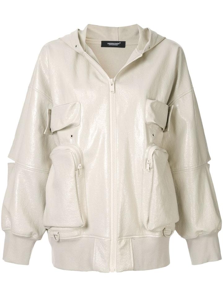 Undercover Cut-out Elbow Oversized Jacket - Metallic