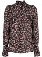 Isabel Marant Printed Lamia Blouse - Black