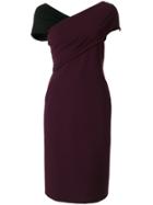 Versace Interlock Shoulder Bodycon Dress - Pink & Purple