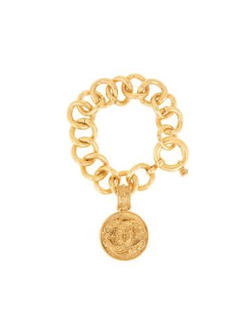 Chanel Vintage Chanel Medallion Gold Chain Bracelet