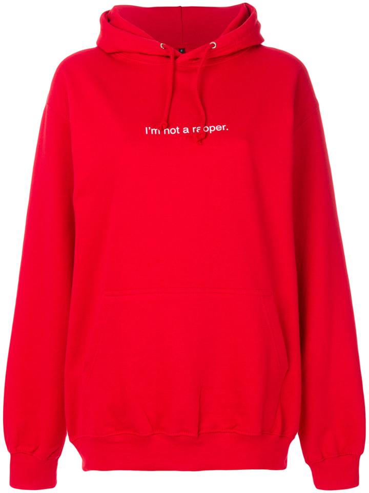 F.a.m.t. I'm Not A Rapper Hoodie - Red