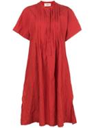 Ports 1961 Crease Effect Shirt Dress - Red