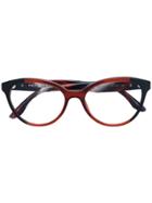 Prada Eyewear Cat Eye Glasses - Red