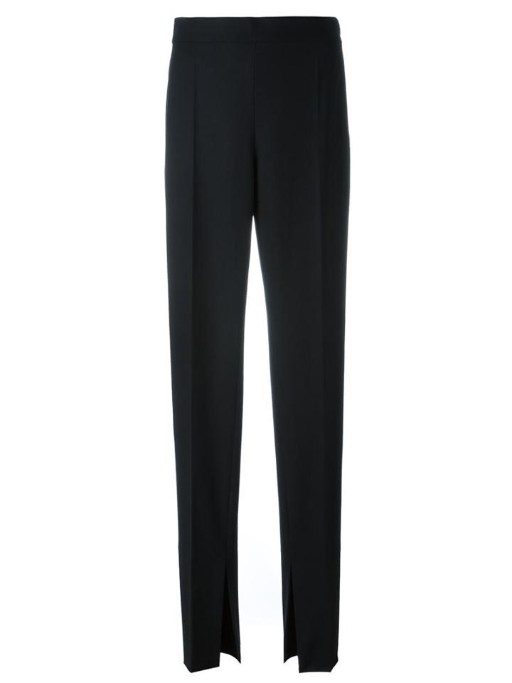 Cédric Charlier High Waisted Trousers, Women's, Size: 40, Black, Virgin Wool/other Fibers