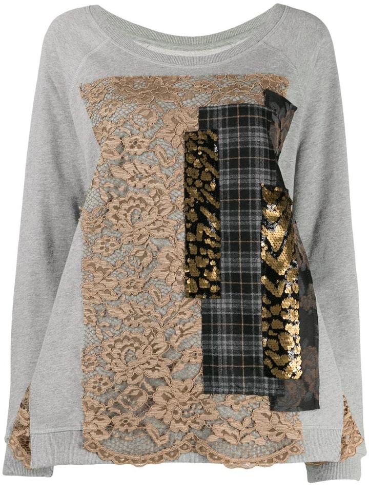 Antonio Marras Patchwork Sweatshirt - Grey