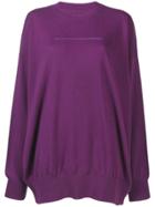 Mm6 Maison Margiela Fine Knit Sweater - Purple
