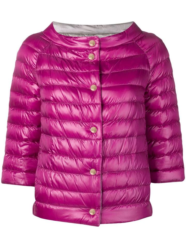 Herno Short Padded Jacket - Purple