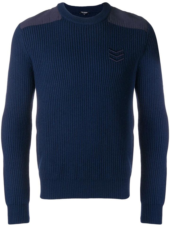Ron Dorff Army Ribbed Knit Sweater - Blue