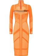 Prada Jacquard Dress - Orange