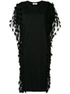 Zucca Tulle Panel Dress - Black