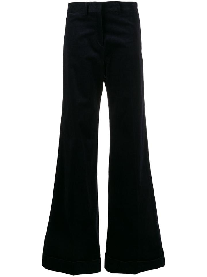 Ps Paul Smith Flared Trousers - Blue