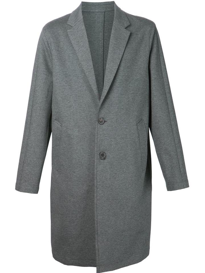 Wooyoungmi Midi Single Breasted 'jersey Topcoat'