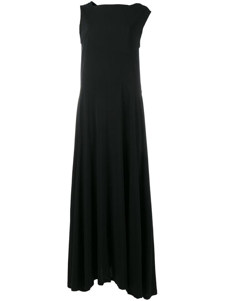 Ann Demeulemeester Long Asymmetric Strap Dress, Women's, Size: 34, Black, Rayon/spandex/elastane