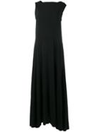 Ann Demeulemeester Long Asymmetric Strap Dress, Women's, Size: 34, Black, Rayon/spandex/elastane