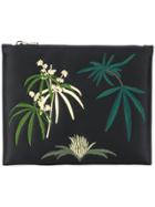 Creatures Of The Wind Leaf Embroidered Clutch - Black